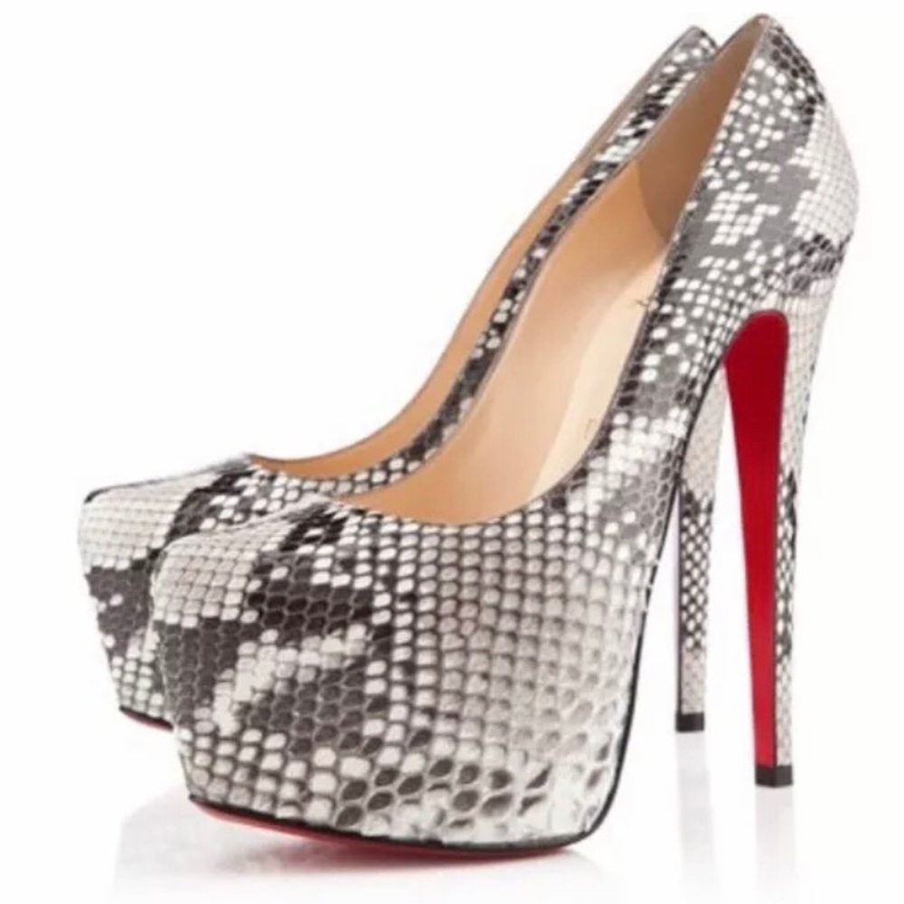 Christian Louboutin Daffodile Python Shoes 36.5 - image 3